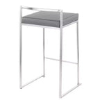 Ensemble de 2 tabourets de bar empilables contemporains Fuji - LumiSource