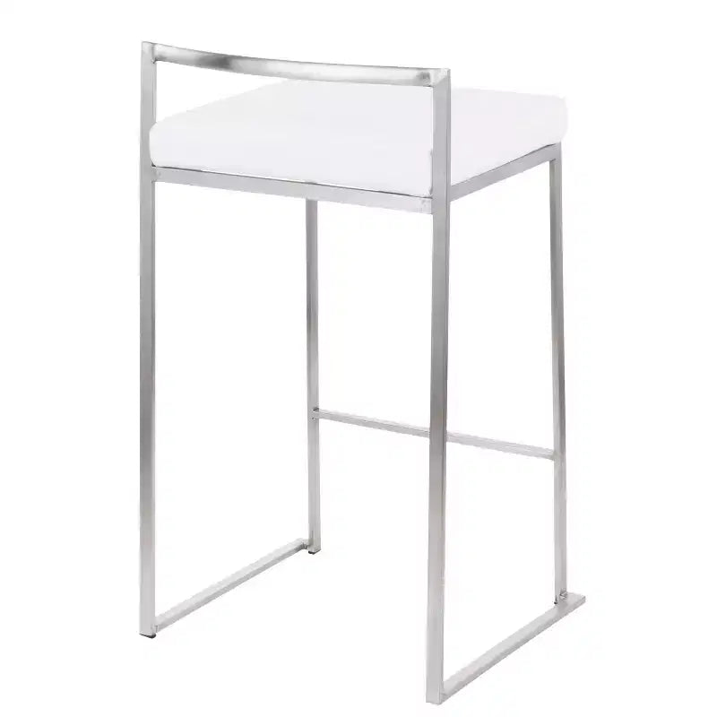 Ensemble de 2 tabourets de bar empilables contemporains Fuji - LumiSource