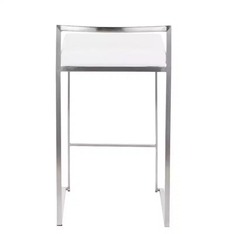 Ensemble de 2 tabourets de bar empilables contemporains Fuji - LumiSource