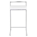 Ensemble de 2 tabourets de bar empilables contemporains Fuji - LumiSource