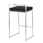 Ensemble de 2 tabourets de bar empilables contemporains Fuji - LumiSource