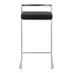 Ensemble de 2 tabourets de bar empilables contemporains Fuji - LumiSource