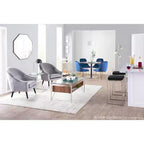 Ensemble de 2 tabourets de bar empilables contemporains Fuji - LumiSource