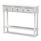 Console de rangement Calvin en bois à 3 tiroirs – Baxton Studio