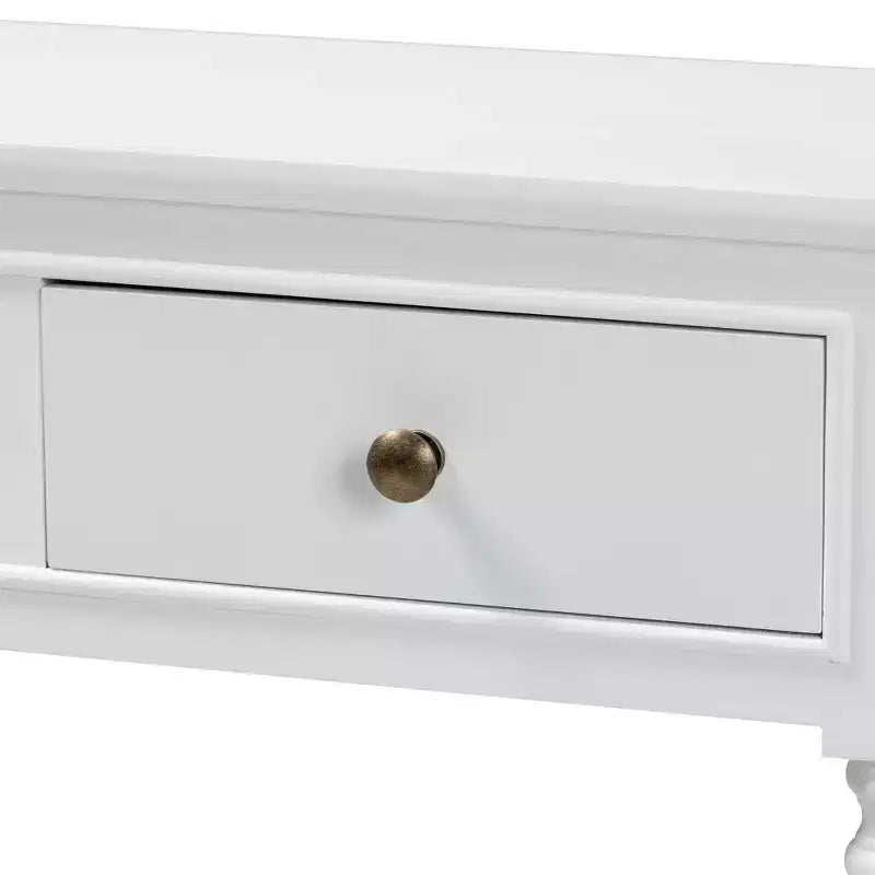 Console de rangement Calvin en bois à 3 tiroirs – Baxton Studio