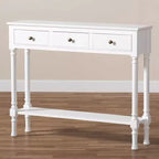Console de rangement Calvin en bois à 3 tiroirs – Baxton Studio