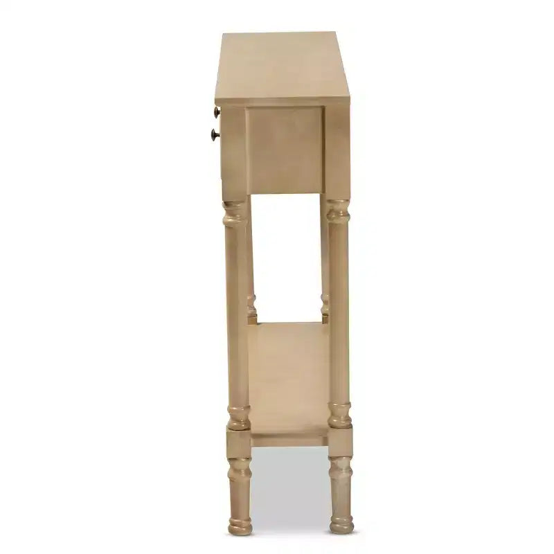 Console de rangement Calvin en bois à 3 tiroirs – Baxton Studio