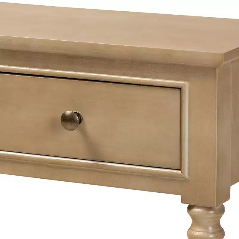 Console de rangement Calvin en bois à 3 tiroirs – Baxton Studio