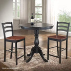 Table de bar ronde à piédestal Carolina Living 36 Salem