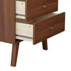 Commode moderne du milieu du siècle Milo à 7 tiroirs - Prepac