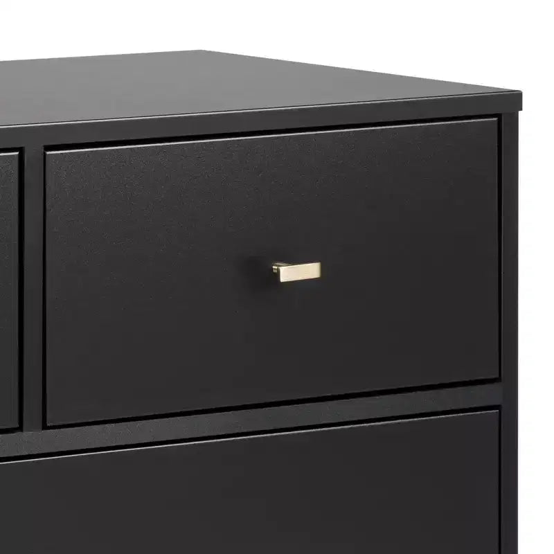 Commode moderne du milieu du siècle Milo à 7 tiroirs - Prepac