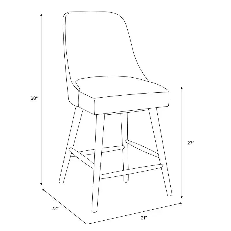 Tabouret de comptoir Sherrie Skyline Furniture à motifs