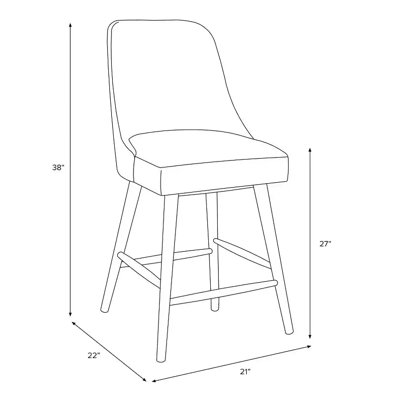 Tabouret de comptoir Sherrie Skyline Furniture à motifs