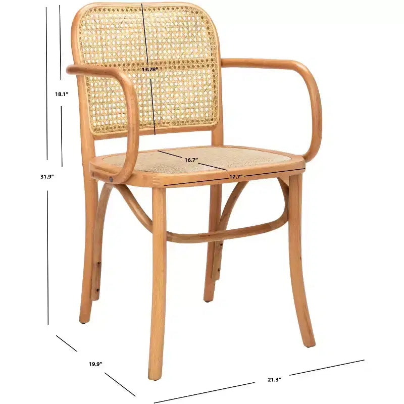 Chaise de salle à manger en rotin Keiko - DCH9503 - Safavieh