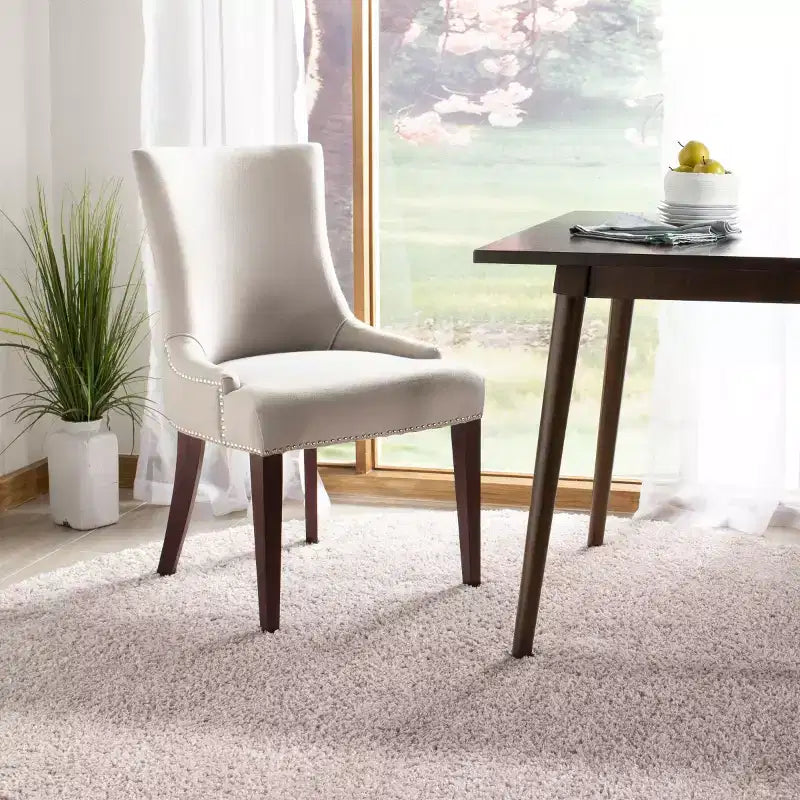 Chaise de salle à manger Becca 19 H avec clous décoratifs - MCR4502 - Safavieh Couture