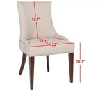 Chaise de salle à manger Becca 19 H avec clous décoratifs - MCR4502 - Safavieh Couture