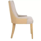Chaise de salle à manger Becca 19 H avec clous décoratifs - MCR4502 - Safavieh Couture