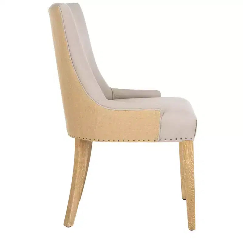 Chaise de salle à manger Becca 19 H avec clous décoratifs - MCR4502 - Safavieh Couture