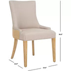 Chaise de salle à manger Becca 19 H avec clous décoratifs - MCR4502 - Safavieh Couture