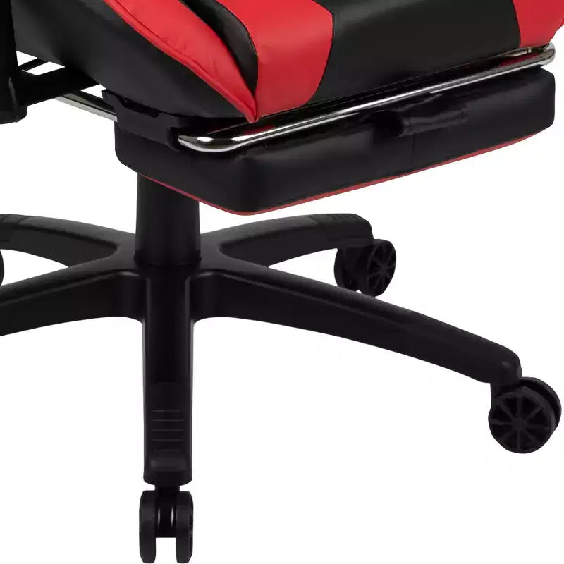Ensemble bureau de jeu et fauteuil de jeu inclinable Flash Furniture avec repose-pieds, porte-gobelet, support pour casque et support pour moniteur/smartphone