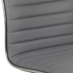 Chaise de bureau pivotante sans accoudoirs nervurée à dossier bas Flash Furniture