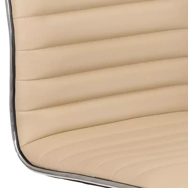 Chaise de bureau pivotante sans accoudoirs nervurée à dossier bas Flash Furniture