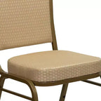 Chaise de banquet empilable à dossier couronné de la série HERCULES de Flash Furniture