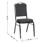 Chaise de banquet empilable à dossier couronné de la série HERCULES de Flash Furniture