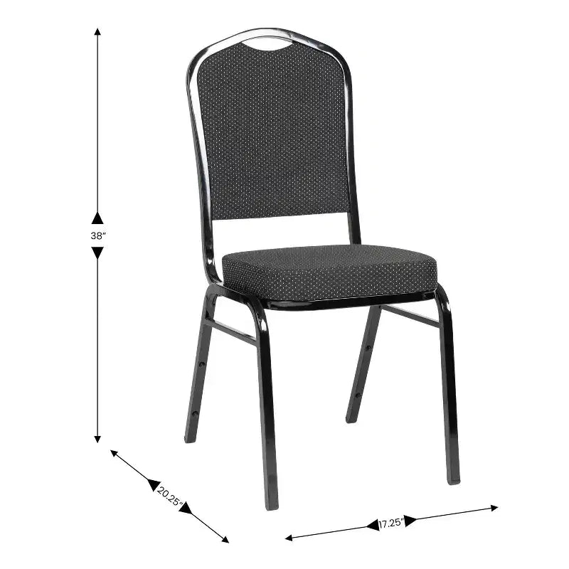 Chaise de banquet empilable à dossier couronné de la série HERCULES de Flash Furniture