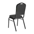 Chaise de banquet empilable à dossier couronné de la série HERCULES de Flash Furniture