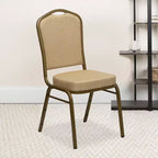 Chaise de banquet empilable à dossier couronné de la série HERCULES de Flash Furniture
