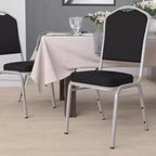 Chaise de banquet empilable à dossier couronné de la série HERCULES de Flash Furniture