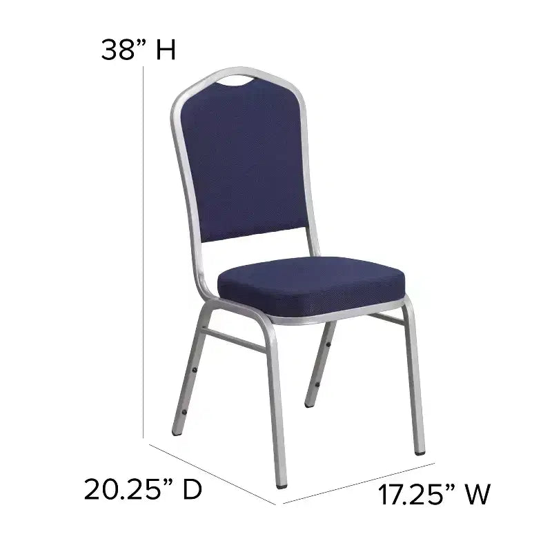 Chaise de banquet empilable à dossier couronné de la série HERCULES de Flash Furniture