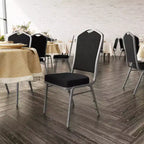 Chaise de banquet empilable à dossier couronné de la série HERCULES de Flash Furniture