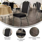 Chaise de banquet empilable à dossier couronné de la série HERCULES de Flash Furniture