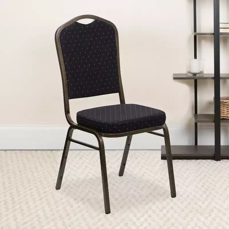 Chaise de banquet empilable à dossier couronné de la série HERCULES de Flash Furniture