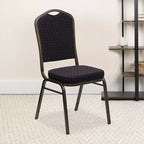 Chaise de banquet empilable à dossier couronné de la série HERCULES de Flash Furniture