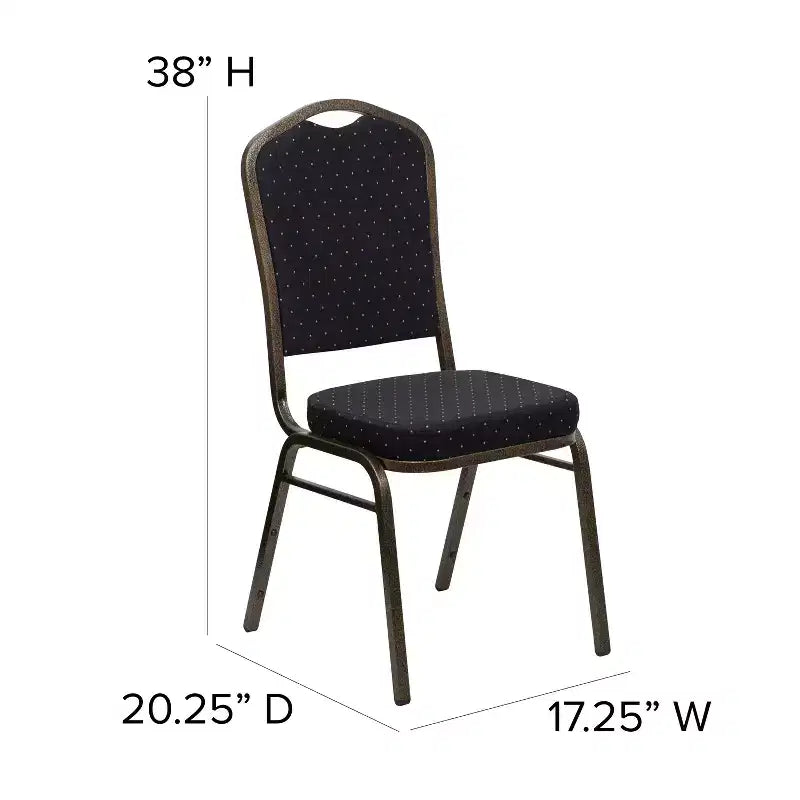 Chaise de banquet empilable à dossier couronné de la série HERCULES de Flash Furniture