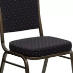 Chaise de banquet empilable à dossier couronné de la série HERCULES de Flash Furniture