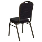 Chaise de banquet empilable à dossier couronné de la série HERCULES de Flash Furniture