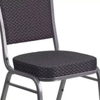 Chaise de banquet empilable à dossier couronné de la série HERCULES de Flash Furniture