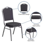 Chaise de banquet empilable à dossier couronné de la série HERCULES de Flash Furniture