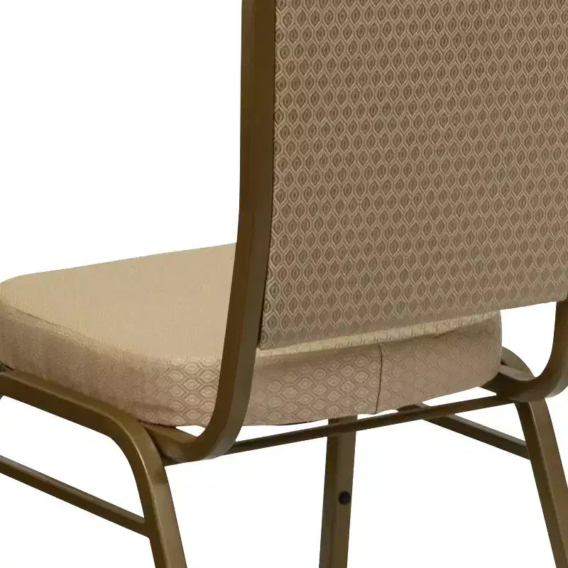 Chaise de banquet empilable à dossier couronné de la série HERCULES de Flash Furniture