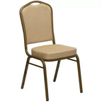 Chaise de banquet empilable à dossier couronné de la série HERCULES de Flash Furniture
