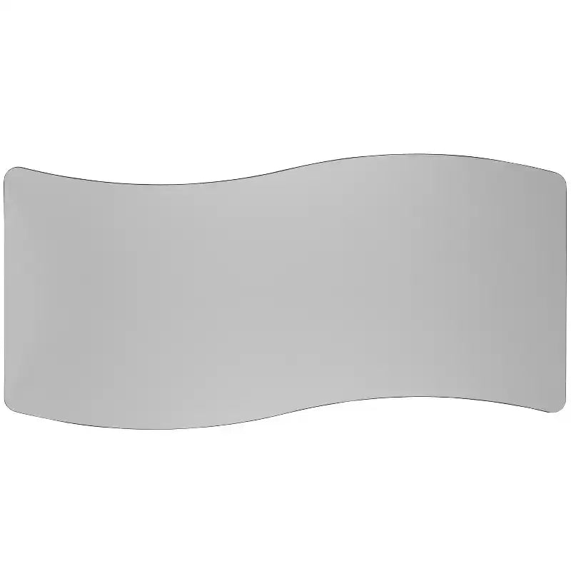 Table d'activités rectangulaire mobile Flash Furniture 26W x 60L à vagues, collaborative et flexible, en stratifié thermique - Pieds réglables en hauteur standard