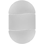 Ensemble de table d'activités Flash Furniture 3 pièces 76" ovale avec laminé thermique gris et pieds réglables en hauteur standard
