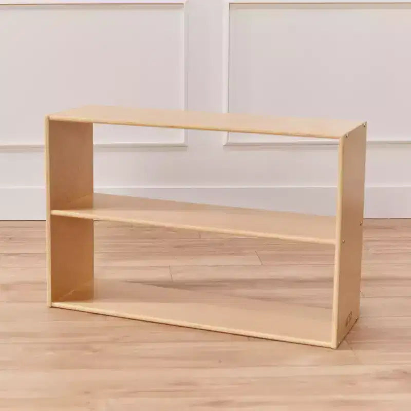 Meuble de rangement double-face à 2 étagères ECR4Kids Streamline, 24 po, mobilier de salle de classe