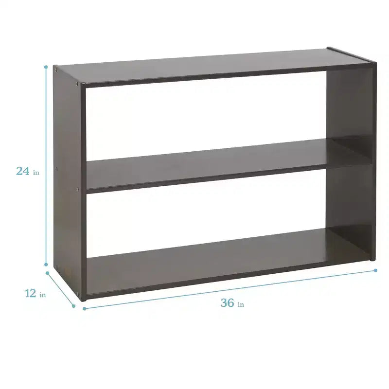 Meuble de rangement double-face à 2 étagères ECR4Kids Streamline, 24 po, mobilier de salle de classe