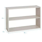 Meuble de rangement double-face à 2 étagères ECR4Kids Streamline, 24 po, mobilier de salle de classe