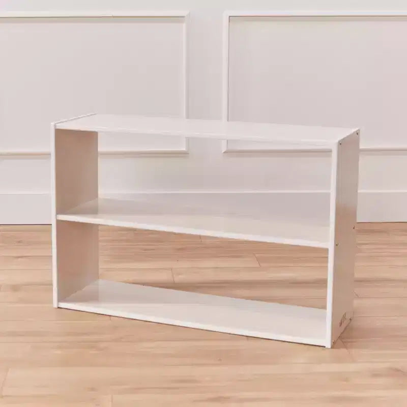 Meuble de rangement double-face à 2 étagères ECR4Kids Streamline, 24 po, mobilier de salle de classe